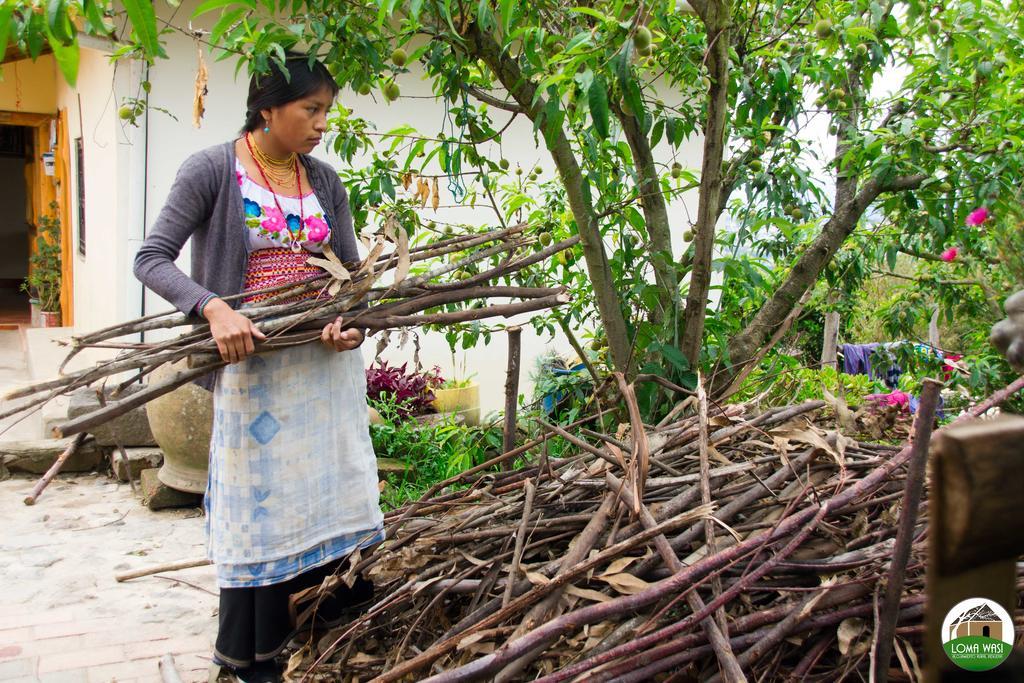 Loma Wasi Alojamiento Rural Indigena En Cotacachi Exterior photo