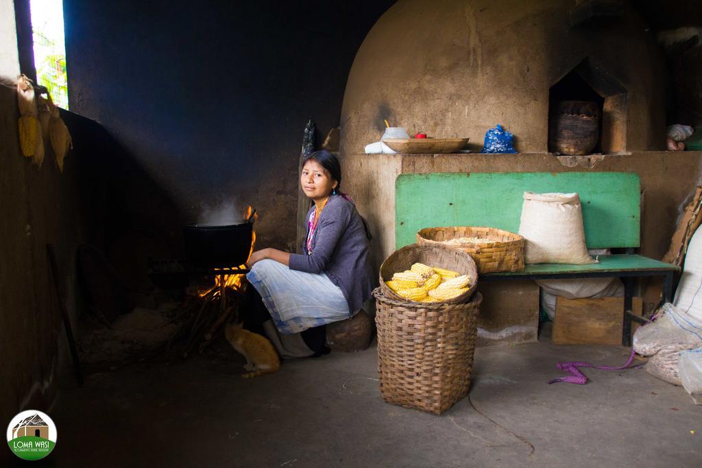Loma Wasi Alojamiento Rural Indigena En Cotacachi Exterior photo